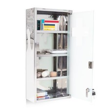 Armoire à pharmacie 4 étagères Verrouillage Armoire de secours Cabinet médical Salle de bain Cabinet / Meubles price