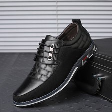 Chaussures en cuir décontractées pour hommes – Style britannique classique, conf Classique chaussures homme price