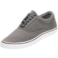 Brandit Bayside Baskets Homme Basses Chaussures Classiques Coton Toile Gris Classique chaussures homme price