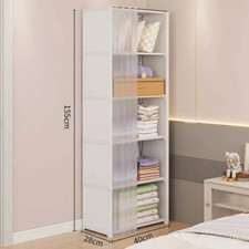 Armoire De Rangement classement Tubes Métal Étagères Réglables Hauteur Penderie Bébé chambre armoire price