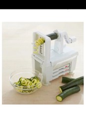 WILLIAMS SONOMA Paderno Spiralizer For Zucchini Pasta And Fruits, 4 Blade, NIB ! Slicers price