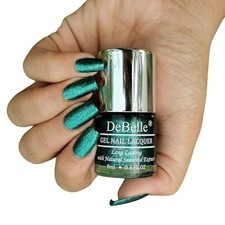 DeBelle Gel Vernis à Ongles Cosmic Emerald (Glitter Emerald Green Nail Paint)... Glitter Paint price