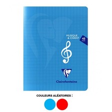 Cahier - Musique - Chant - 17x22 cm - 48 pages - Polypro - Grands carreaux - Por Musique cahier price