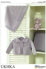 UKHKA 89 Bébé Cardigan Couverture Tricotage Motif Dk 30.5cm-50.8cm 31cm-51cm Bébé Cardigan price