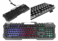 Clavier Gaming GT-5 PC Métal LED Arc-en-ciel Rétroéclairage Filaire USB 104 T... Gaming clavier price