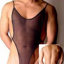 Pyjama homme transparent sexy lingerie stretch dos ouvert body neuf Body homme price