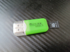 Adaptateur Lecteur de Carte Micro SD Vert - Cle USB MicroSD vers USB-A Carte Readers price