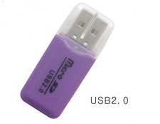 USB 2.0 Haute Vitesse - Adaptateur Lecteur Carte Mémoire Micro SD TF - Violet Carte Readers price
