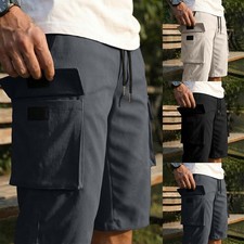 Pantalon Cargo Capri pour homme coupe ample cordon de serrage taille extérieur Capri pantalons homme price