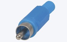 FICHE RCA MALE VOLANT BLEU Connecteur Composité Câble TV SAT Composite câble price