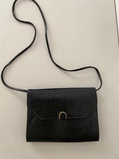 Sac à bandoulière femme – Noir – Synthétique brillant Sac bandoulière femme price