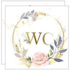 2 Pcs Sticker Plant Toilet Stickers Muraux Fleurs Wc Autocollants Toilet Sticker price