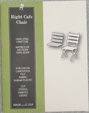 PoppyStamps Inc - Cutting Dies - Right Cafe Chair  - Style 1483 Cafe et Canteen chaise price
