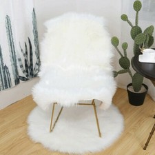 Tapis Moquette Faux Fourrure Animale 60 x 100 cm Chair Cover Mat Shaggy SPW Cafe et Canteen chaise price