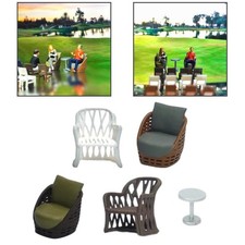 1/64 Scale Furniture Model Micro Landscape Movie Props Couch Table Chair Cafe et Canteen chaise price