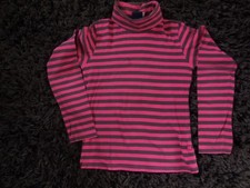 TEE-SHIRT/SOUS PULL Fille 10 ans "SERGENT MAJOR" Rose/Gris rayé Shirt fille price