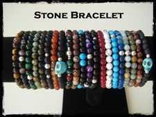 Bracelets En Pierre Dure Naturel Unisex. Hand Fabriqué Stone Bracelets Revenu Naturel Stone bracelets price