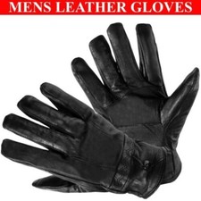 Hommes Gants Cuir Doublé Hiver Chaud Coupe-Vent Thermique Souple Véritable Gant Gants homme price