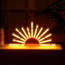 Orange Sunrise Sunset Neon Lights for Wall Art LED Neon Lights Sign Bedroom Deco LED mur Art price
