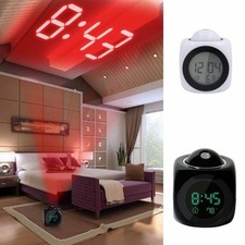 Alarm Clock LED Wall/Ceiling Projection LCD Digital Voice Talking Temperature LED mur Art price