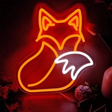 Fox Neon Sign LED Wall Art for Home Shop Bedroom Living Room Decor Romantic Ambi LED mur Art price