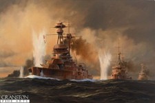 ORIGINAL NAVAL OIL PAINTING HMS Royal Oak battle Jutland Battleships royal navy Huile Paint price