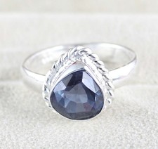 Bague Mariage Femme Argent 925 Sapphire Poire Naturel Changeant 11,05 Ct AGI Sapphire bague price