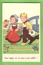 "ILLUSTRATEUR"  carte postale  HUMOUR Dessin Enfants à table Photographe Dessin table price