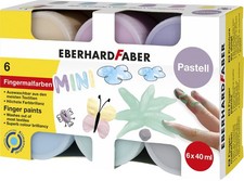 Eberhard Faber 578604 - Finger Paint Set for Children with 6 Pastel Colours, Eac Pastel Paint price