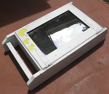 Primitive White Mirrored Bathroom Or Kitchen Cabinet With Ducks 0051010 Kitchen Cabinet / Meubles price