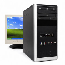 PC Rétro Gaming Windows XP Pro E2140 3Go 320Go Foxconn Seagate ATX Gaming pc price