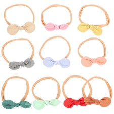 10pcs Hair Elastic Hair Bandless Band Fashion Flax Bandband Couchette pour bébé Bébé Hair Band price