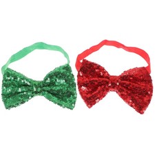 2pcs Baby Bandbands Adorable Hair Band NOUVELLES CHEMPSED RESSION (ROUGE, VERT) Bébé Hair Band price