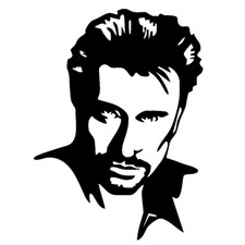 Sticker autocollant Johnny Hallyday Sticker miroir price