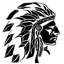Sticker autocollant TETE INDIEN Sticker miroir price