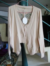 gilet boléro saumon clair Taille L/XL Marque D&X Mode Neuf avec étiquette Bolero price