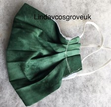 masque visage lavable tie dye fait main vert foncé Fabric Dye price