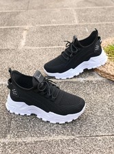 Chaussures De Sport Baskets Noires Hommes Femmes Légères Confortables Tendance Baskets price