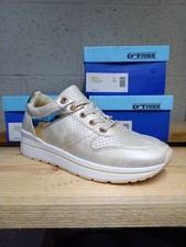 Baskets Tennis Chaussure Femme - 36 37 38 39 - Beige Blanc Doré - Déstockage Baskets price