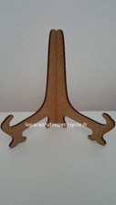1 support assiette en bois MDF ,chevalet porte assiette,présentoir assiette , Chevalet price