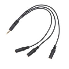 1pc 1 à 3 3,5 mm de téléphone mobile Câble d'extension audio microphone (noir) Câble de téléphone mobile price
