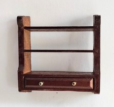 étagère en noyer avec tiroir, miniature, maison de poupée, vitrine 1/12  M1 Tiroir étagère price