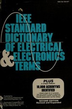 Dictionnaire Standard IEEE Des Termes Électriques Et Électroniques Dur Dictionnaires électroniques price