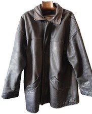 Manteau 3/4 cuir homme Marque Devred marron doublure  écossais laine acrylique Manteau homme price