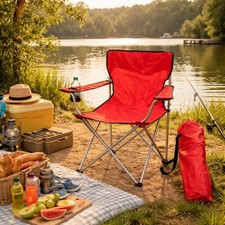 Chaise de camping chaise pliante chaise de pêcheur rouge porte-gobelet + sac ... Chaise de camping price