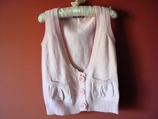 Gilet Fille Gémo 8 ans TBE Rose sans manches collection vynil fraise Gilet fille price