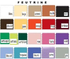 FEUTRINE polyester au 0.20 mètre 23 coloris au choix largeur 180 cm Tissus price