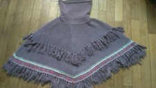 poncho fille - 5 ans - MEXX - mailles et franges Poncho fille price