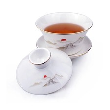 Gaiwan Ensemble de tasses à thé Sancai en porcelaine blanche 500 ml Ensembles thé / théière price