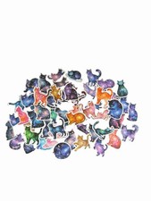 Lot x10 Stickers Chats Célestes Astral Étoiles Lune Kawaii Cute DIY Planner Planner price